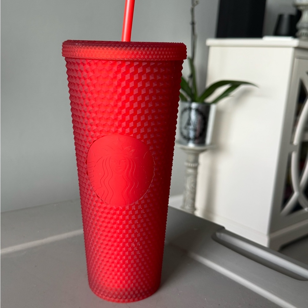 Starbucks Red Jelly Studded Tumbler